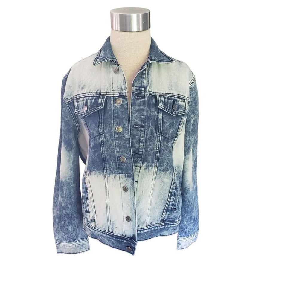 Men's GS 115 Premium Denim Jacket Size M Bleached Blue - Picture 1 of 10